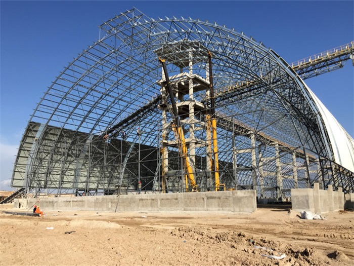 广水煤机油桶翘工程网架